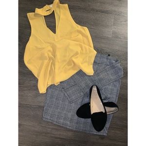 Mustard yellow blouse